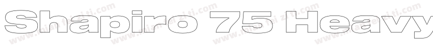 Shapiro 75 Heavy Extd字体转换